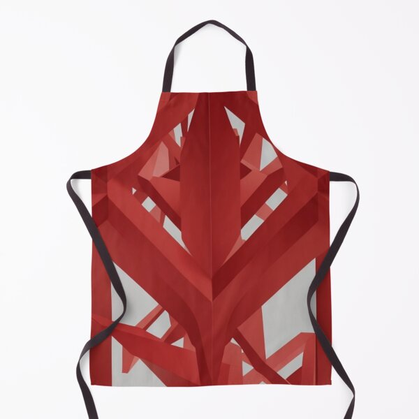 Item preview, Red Geometry: Abstract Monochrome with a Twist designed and sold by FemmeFlair.