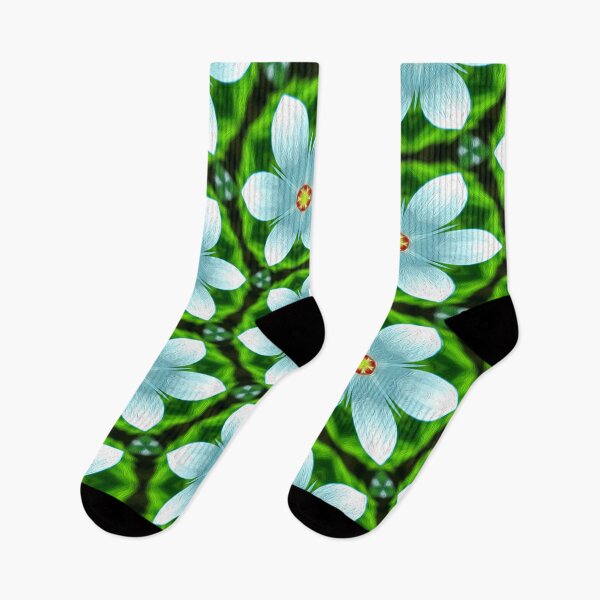 Artikelvorschau, Blaue und weiße Blumen entworfen und verkauft von Patternflower.