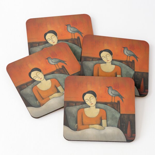 Item preview, At Rest in Bed w Bird designed and sold by YoPedro.