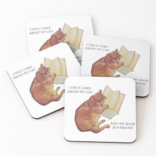 Item preview, book boyfriend cat designed and sold by CritterCraftsUS.