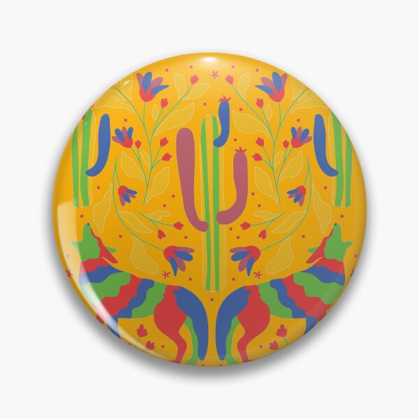 Item preview, Vibrant Animals and Flowers Otomi Art designed and sold by khachiche.