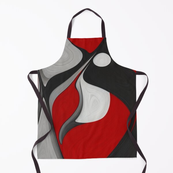 Item preview, Abstract Harmony: Red Highlights Amidst Monochrome designed and sold by FemmeFlair.