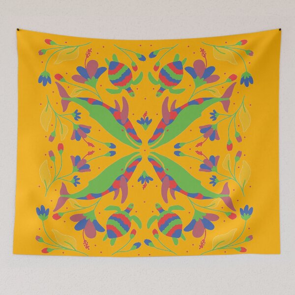 Item preview, Vibrant Flower Otomi Art designed and sold by khachiche.