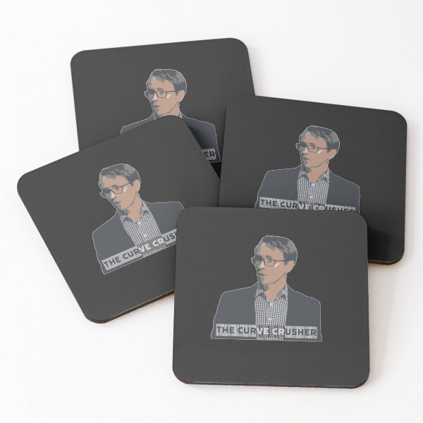 Dr Ashley Bloomfield He Curve Crusher Merchandise Funny Coasters (Set of 4)