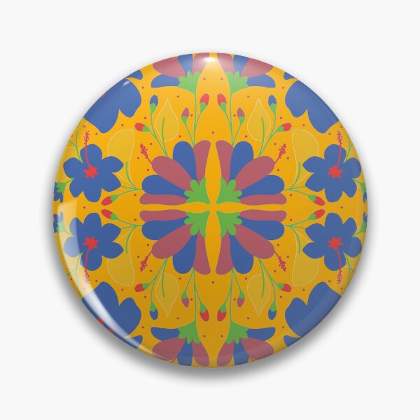 Item preview, Vibrant Flower Otomi Art designed and sold by khachiche.
