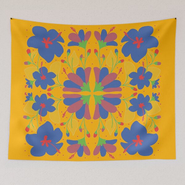 Item preview, Vibrant Flower Otomi Art designed and sold by khachiche.