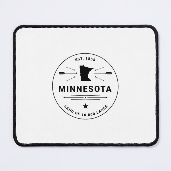 Item preview, Minnesota Badge — 10,000 Lakes (Black) designed and sold by krohns.