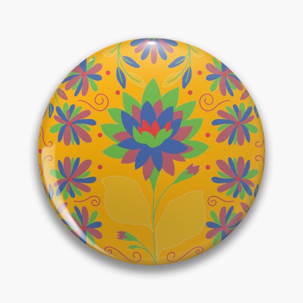 Item preview, Vibrant Flower Otomi Art designed and sold by khachiche.