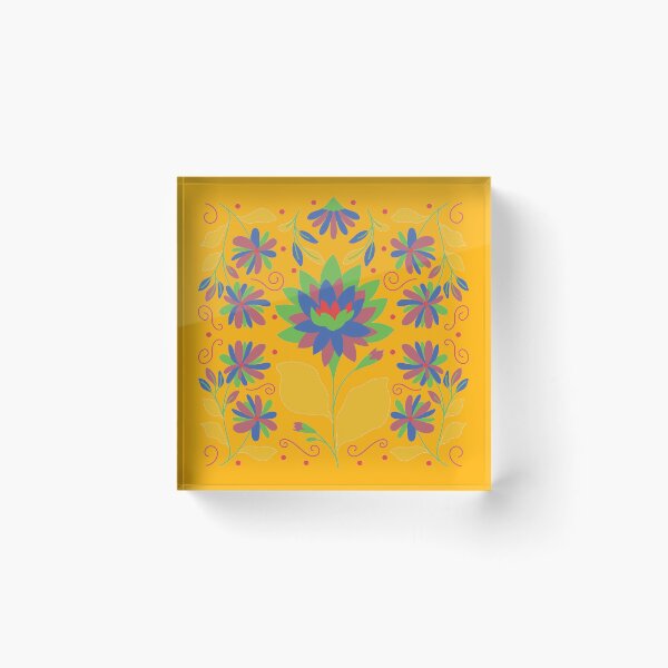 Item preview, Vibrant Flower Otomi Art designed and sold by khachiche.