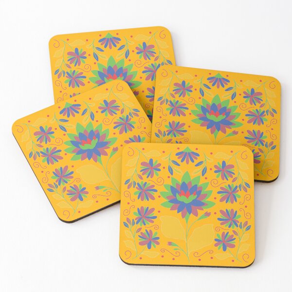Item preview, Vibrant Flower Otomi Art designed and sold by khachiche.