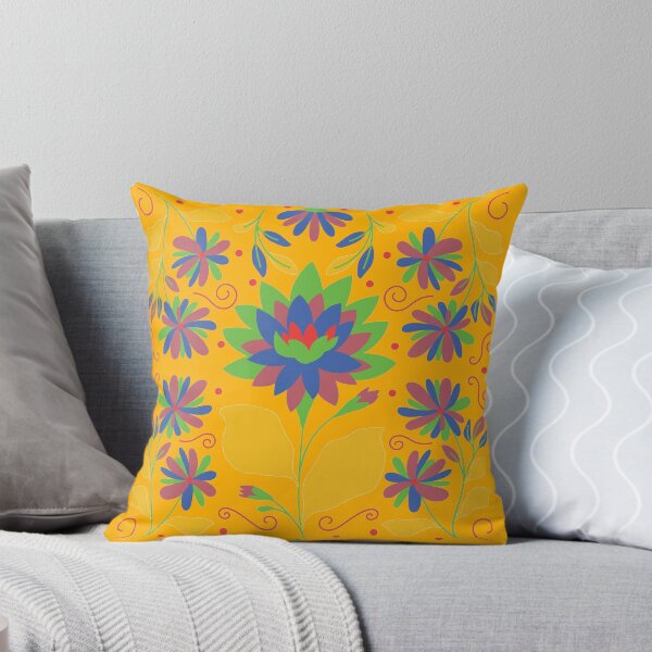 Item preview, Vibrant Flower Otomi Art designed and sold by khachiche.