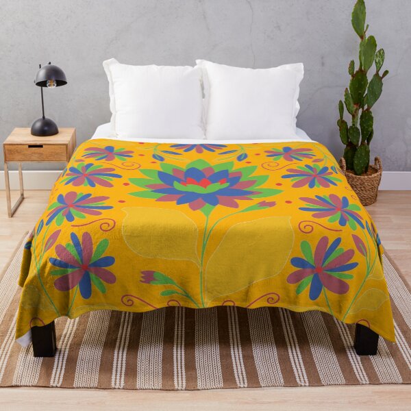 Item preview, Vibrant Flower Otomi Art designed and sold by khachiche.