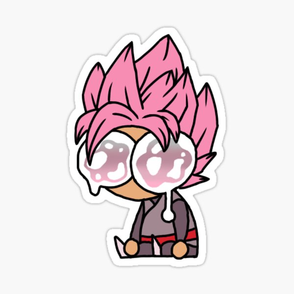 Item preview, Crying Rose Goku Black designed and sold by LunacoVR.