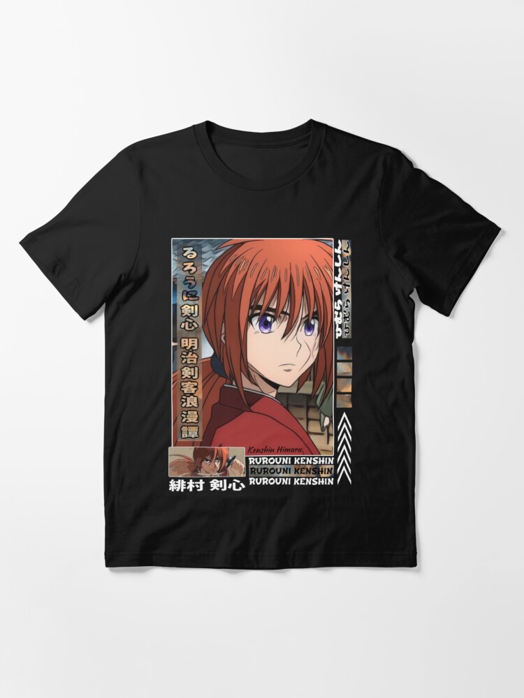 Kenshin Himura, Rurouni Kenshin: Meiji Kenkaku Romantan Essential T-Shirt  for Sale by KichiYou7