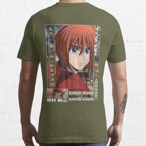 Kenshin Himura, Rurouni Kenshin: Meiji Kenkaku Romantan Essential T-Shirt  for Sale by KichiYou7