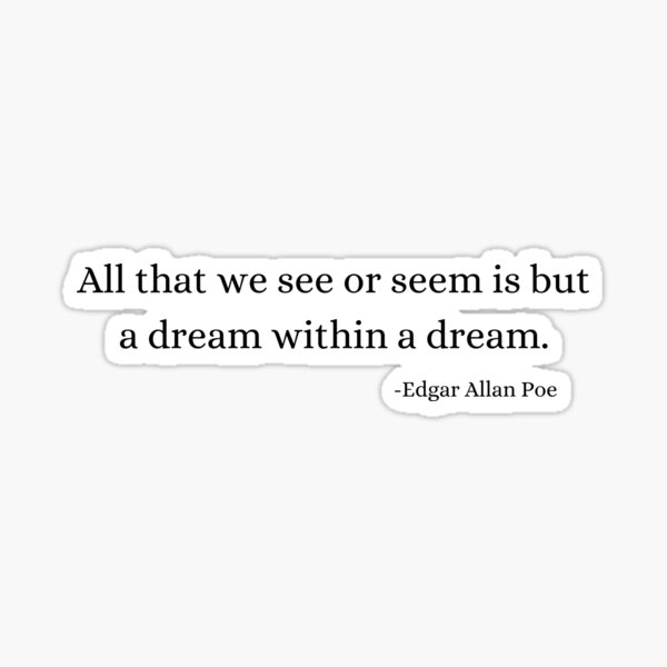 Item preview,  History Philosophy Quotes: Edgar Allan Poe designed and sold by QuirkNQuotation.