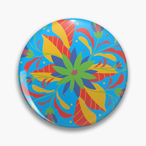 Item preview, Vibrant Flower Otomi Art designed and sold by khachiche.