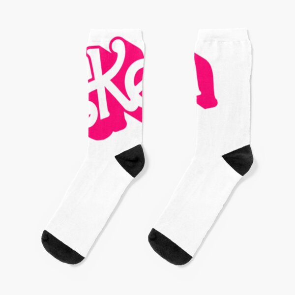 Barbie logo online socks