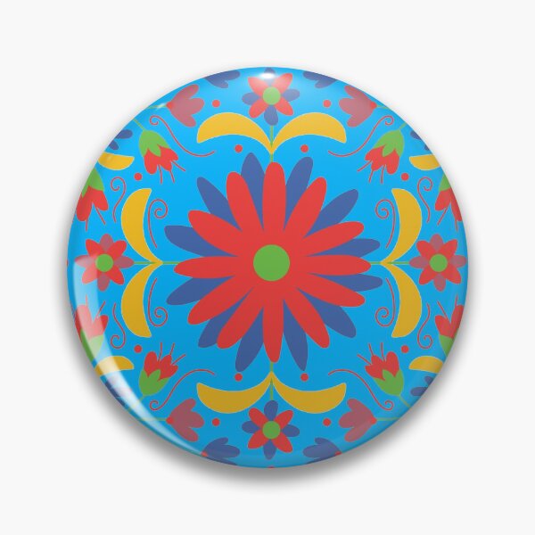 Item preview, Vibrant Flower Otomi Art designed and sold by khachiche.