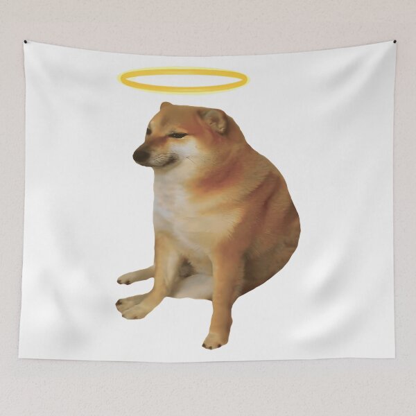 Item preview, Rest In Peace Cheems (2) designed and sold by ChicArtlondon.