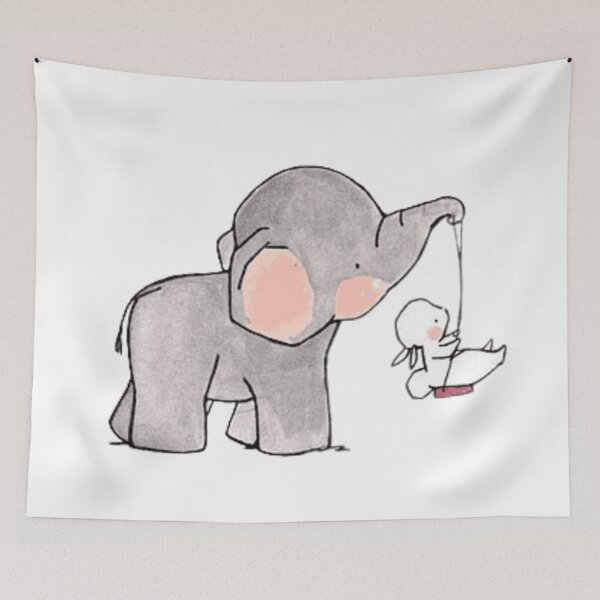Item preview, Elephant carrying white rabbit  designed and sold by bayanshop23.