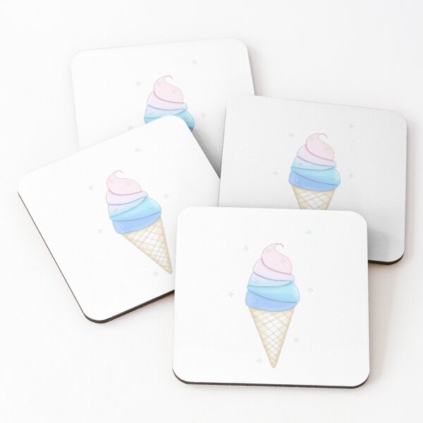 Item preview, Primogems from Genshin Impact as an adorable pastel ice cream cone designed and sold by AnElementalGift.