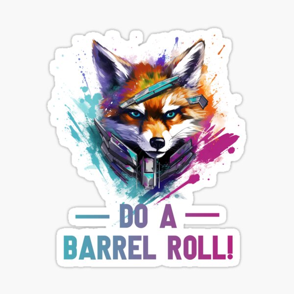 Do a barrel roll! (Bumper Sticker) Sticker for Sale by Cyberphile