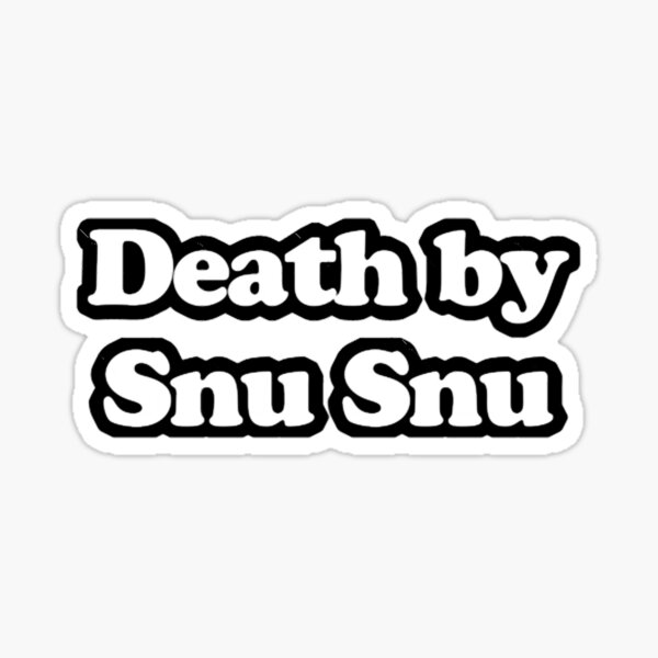 Vista previa del artículo con la obra «Muerte por Snu Snu», diseñado y vendido por JakubowskiCamry.