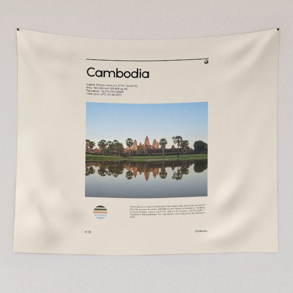 Item preview, Visit Cambodia (Travel poster) designed and sold by RabbitK.