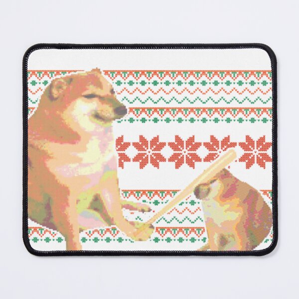 Item preview, Merry Bonkmas Cheems Doge Bonk Meme Ugly Christmas Sweater Style  designed and sold by CharlesCTraxler.