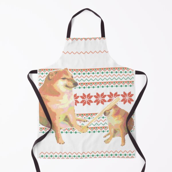 Item preview, Merry Bonkmas Cheems Doge Bonk Meme Ugly Christmas Sweater Style  designed and sold by CharlesCTraxler.