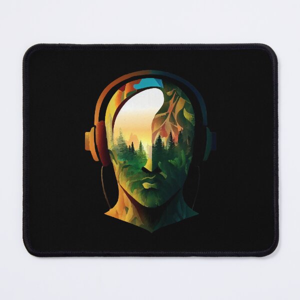 Item preview, Abstract Head Wearing Headphones designed and sold by loganburken.