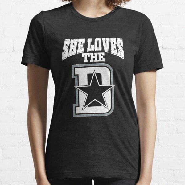 : Football Shirt - She Loves Big Sacks and That Dallas D