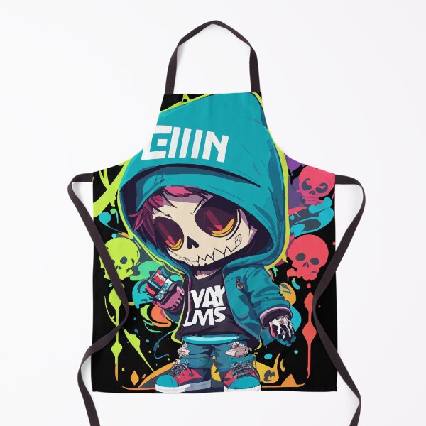 Item preview, Eclat Divin Graffiti-Inspired Chibi Skull designed and sold by loganburken.