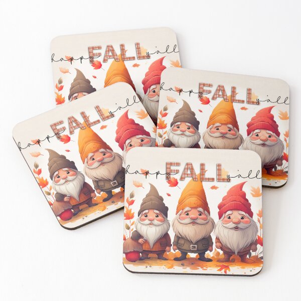 Item preview, Happy fall y’all, Cute Fall autumn gnomes designed and sold by Inktown.
