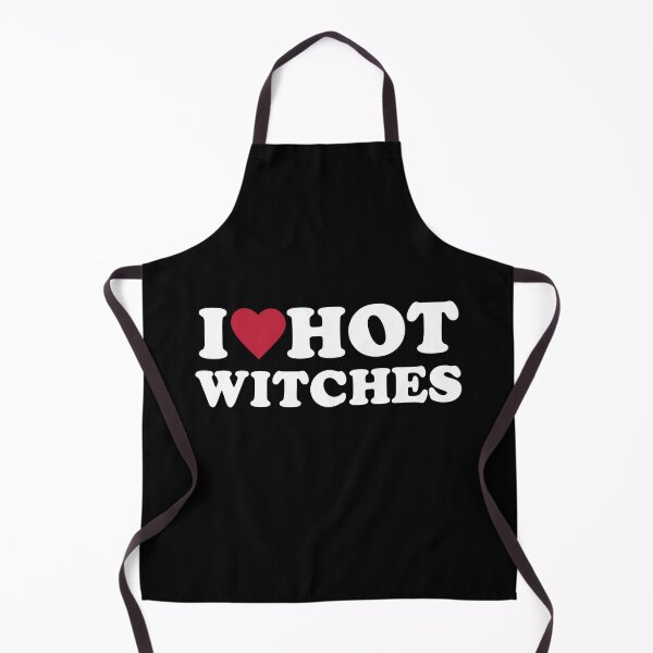 Item preview, I Love Hot Witches - Funny Halloween costume designed and sold by Hugo Bloke.