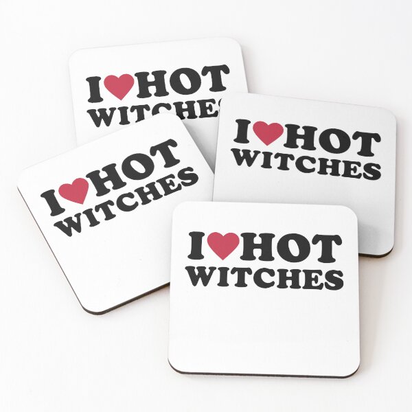 Item preview, I Love Hot Witches - Funny Halloween costume designed and sold by Hugo Bloke.