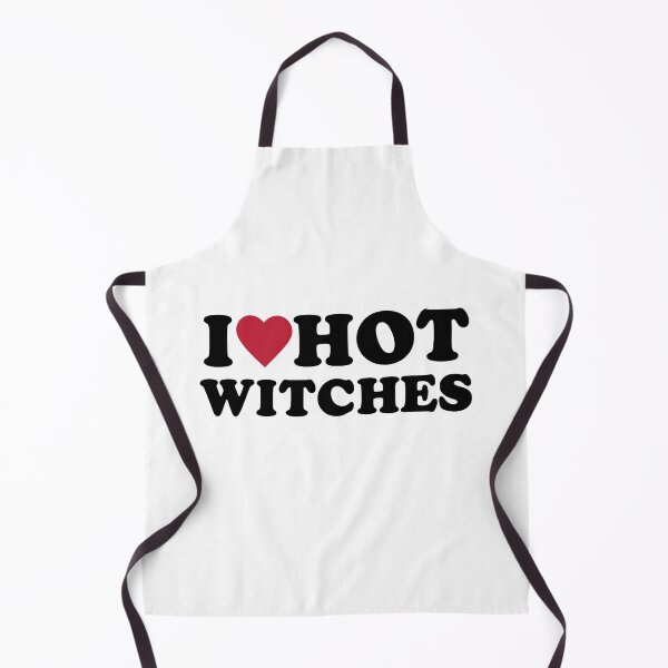 Item preview, I Love Hot Witches - Funny Halloween costume designed and sold by Hugo Bloke.