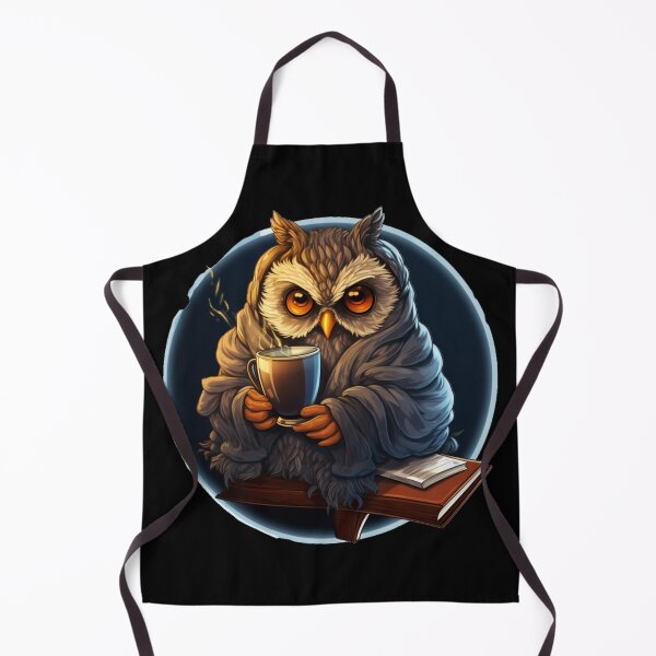 Item preview, Relaxed Owl taking a break (black background) designed and sold by Tabuku.