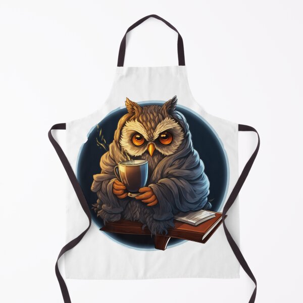 Aperçu de l'œuvre Hibou détendu faisant une pause (fond blanc) créée et vendue par Tabuku.