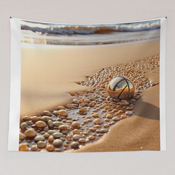 Item preview, Golden ball on the sand designed and sold by abmkf.