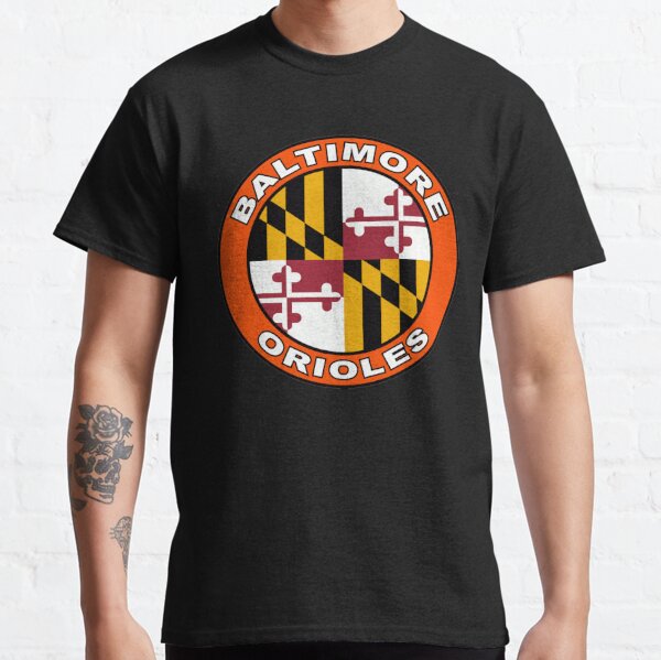 Baltimore Orioles Baseball Flag Tee Shirt