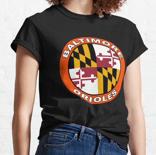 Citizen Pride Birdland Baltimore Raven & Oriole MD Crest- Youth Short Sleeve T-Shirt Black / XL