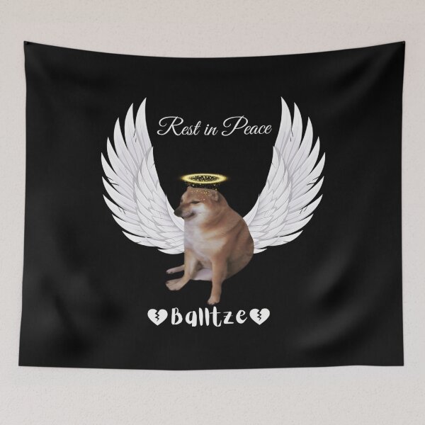 Item preview, Rest in peace Cheems Dog designed and sold by ChicArtlondon.