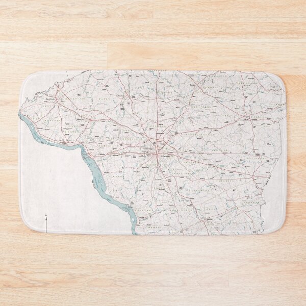 Item preview, Vintage Map of Lancaster County PA (1981) designed and sold by BravuraMedia.