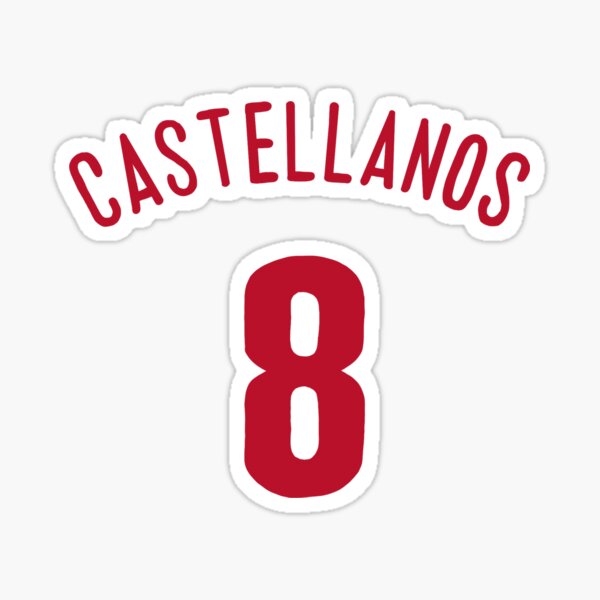 Vista previa del artículo con la obra «Camiseta Nick Castellanos», diseñado y vendido por meganhoban.