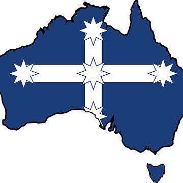 Autocollant Pare-choc Drapeau EUREKA STOCKADE Australie - 100 Mm - Vinyle Brillant - Lot Avec Bonus