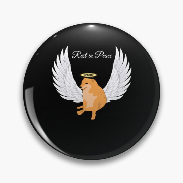 Item preview, Rest in peace Cheems Dog designed and sold by ChicArtlondon.