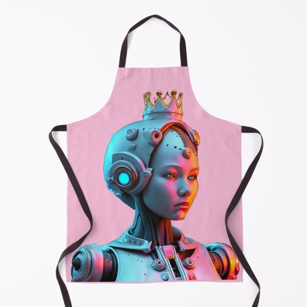 Item preview, Android Space Princess with Silver Skin and Crown designed and sold by ToadsWorkshop.