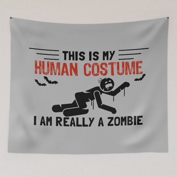 Item preview, This is my human costume iam a zombie designed and sold by tinytwist.